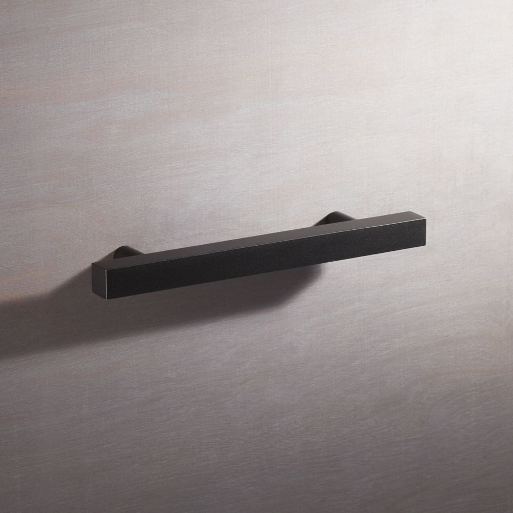 4" Matte Black Square Handle - Image 0