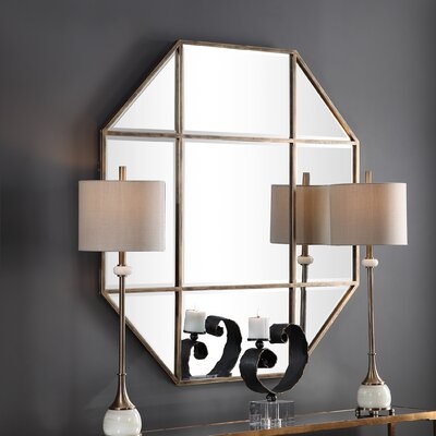 Nata Octagon Modern and Contemporary Beveled Accent Mirror - Image 0