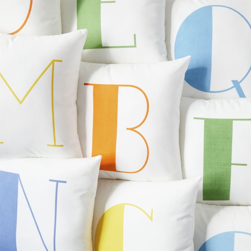 M Alphabet Throw Pillow - Image 3