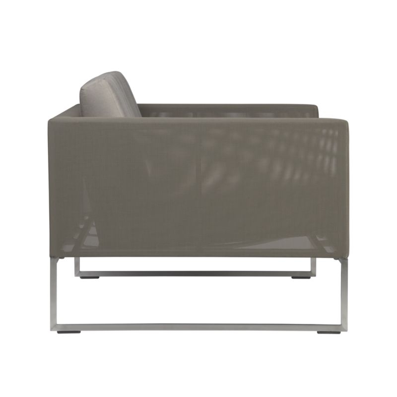 Dune 68" Taupe Outdoor Sofa with Sunbrella ® Cushions - Image 8