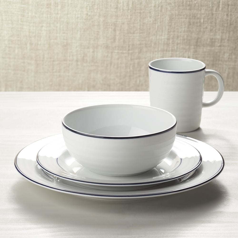 Roulette Blue Band 4-Piece Place Setting - Image 0