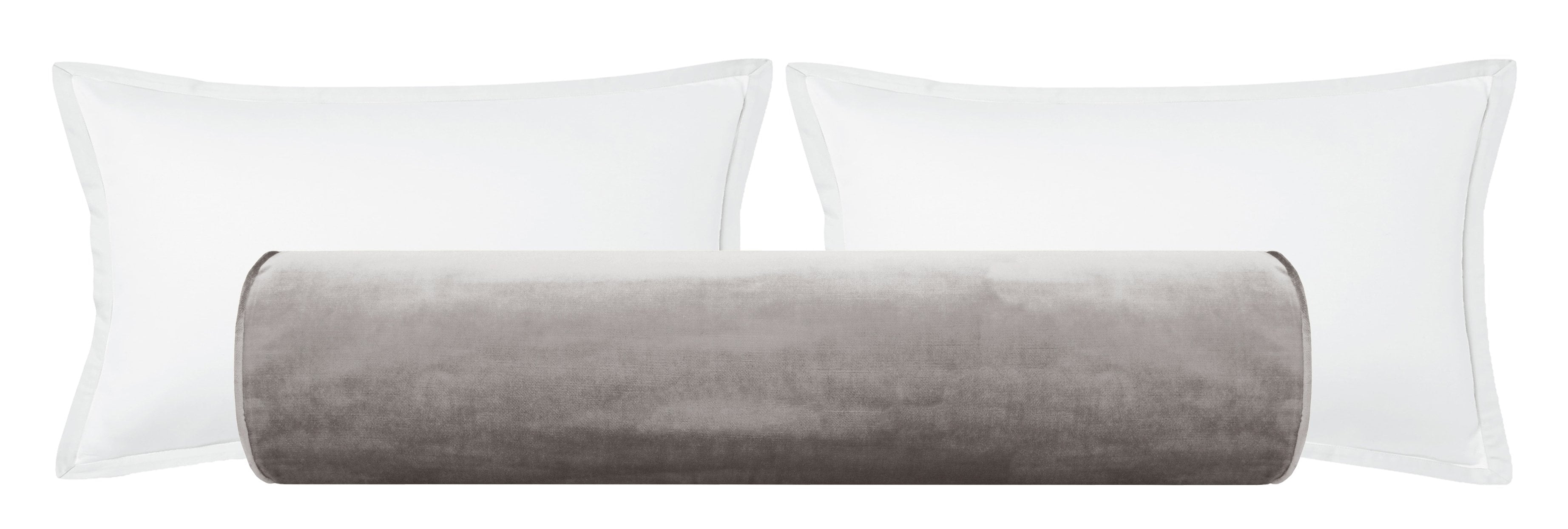 THE BOLSTER :: FAUX SILK VELVET // CHROME - Sample 4" X 4" - Image 0