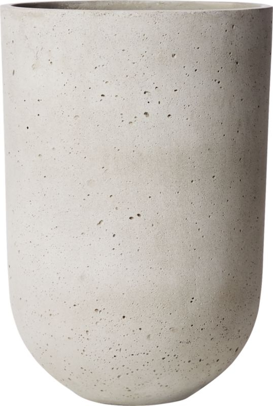 Seminyak Grey Cement Indoor/Outdoor Planter Large - Image 6