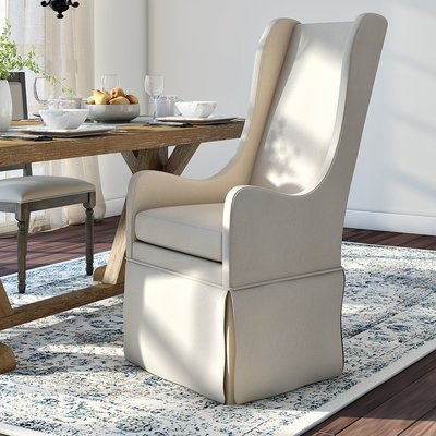 Saltash Upholstered Dining Chair, Neutral Linen - Image 1