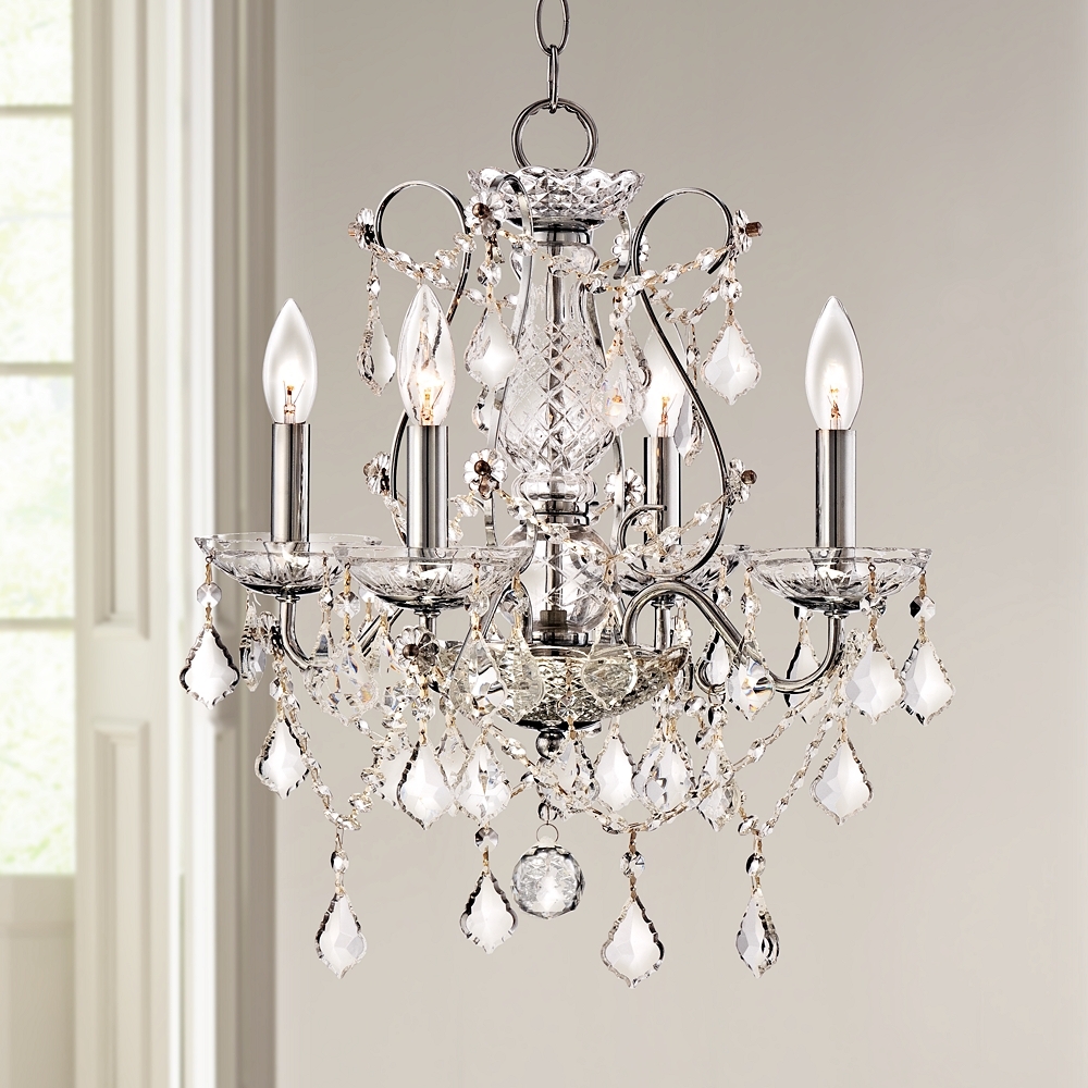 Vienna Full Spectrum 17" Wide Chrome and Crystal Chandelier - Style # Y2241 - Image 0