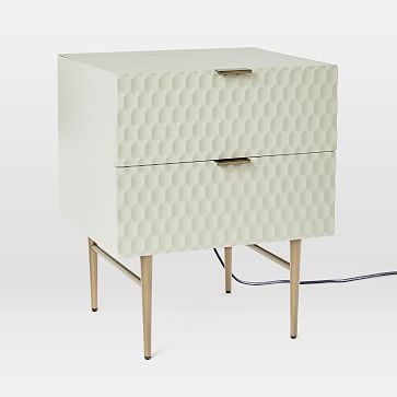 Audrey Charging Nightstand, Parchment - Image 5