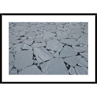 'Aerial View of Large Ice Floes' Framed Photographic Print - Image 0