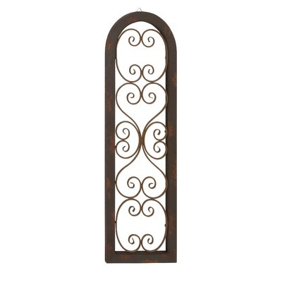 Brown Wood and Metal Wall Décor - Image 0