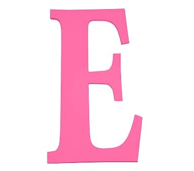 Large Harper Letter E, Bright Pink - Image 0