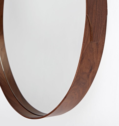 Bentwood Round Walnut Mirror - Image 5