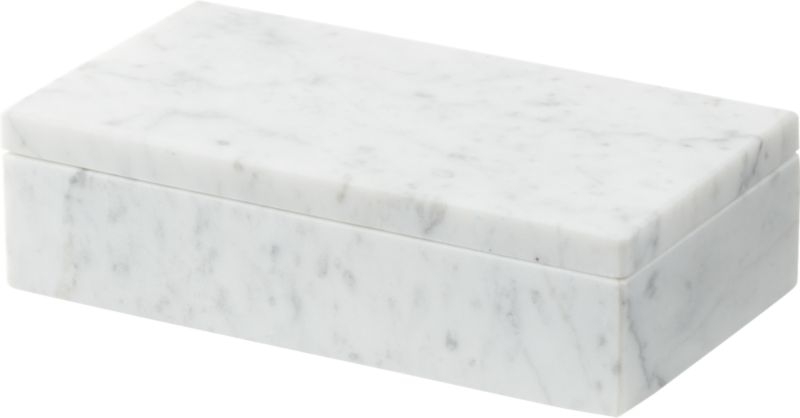 Small White Marble Box - Image 4
