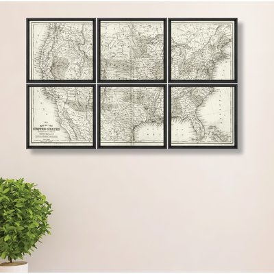 'United States Sectional Map' Graphic Art Print Multi-Piece Image - Image 0