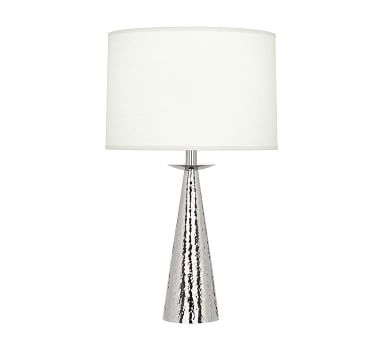Danielle Small Tapered Table Lamp, Nickel - Image 5