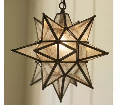 Olivia Star Indoor/Outdoor Pendant, Bronze finish - Image 2