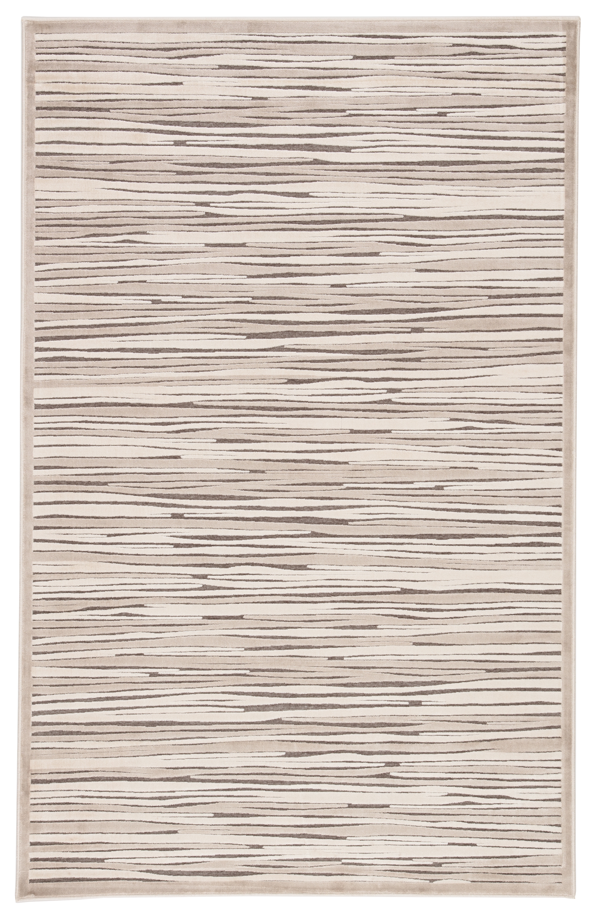 Linea Stripe Beige/ Brown Area Rug (7'6"X9'6") - Image 0
