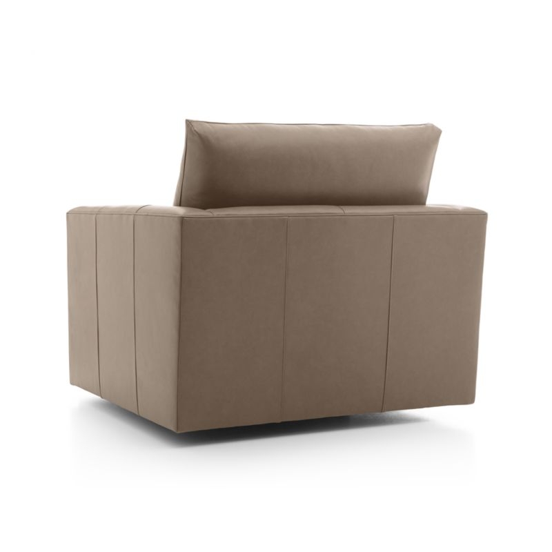 Lounge II Petite Leather Swivel Chair - Image 5