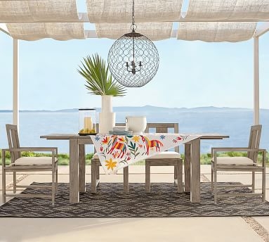 Tufted Outdoor Dining Chair Cushion, Sunbrella(R) Silver - Image 3