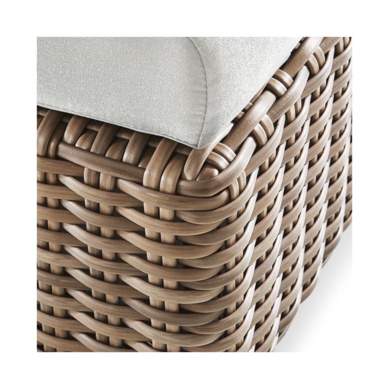 Abaco Resin Wicker Outdoor Chaise Lounge with Natural Sunbrella ® Cushions - Image 5