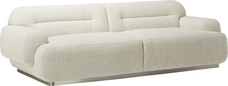 Logan Grey Boucle Sofa - Image 5