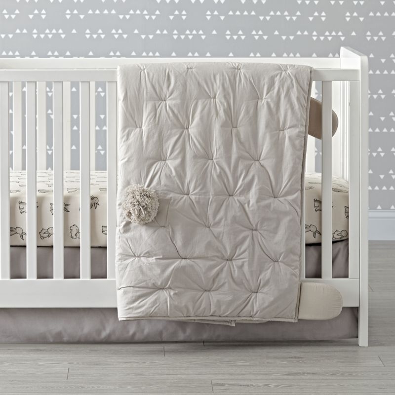 Organic Bunny Crib Fitted Sheet - Image 3