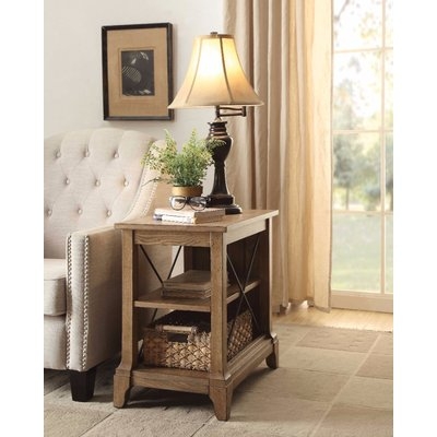 Hixon Wooden End Table with Storage - Image 0