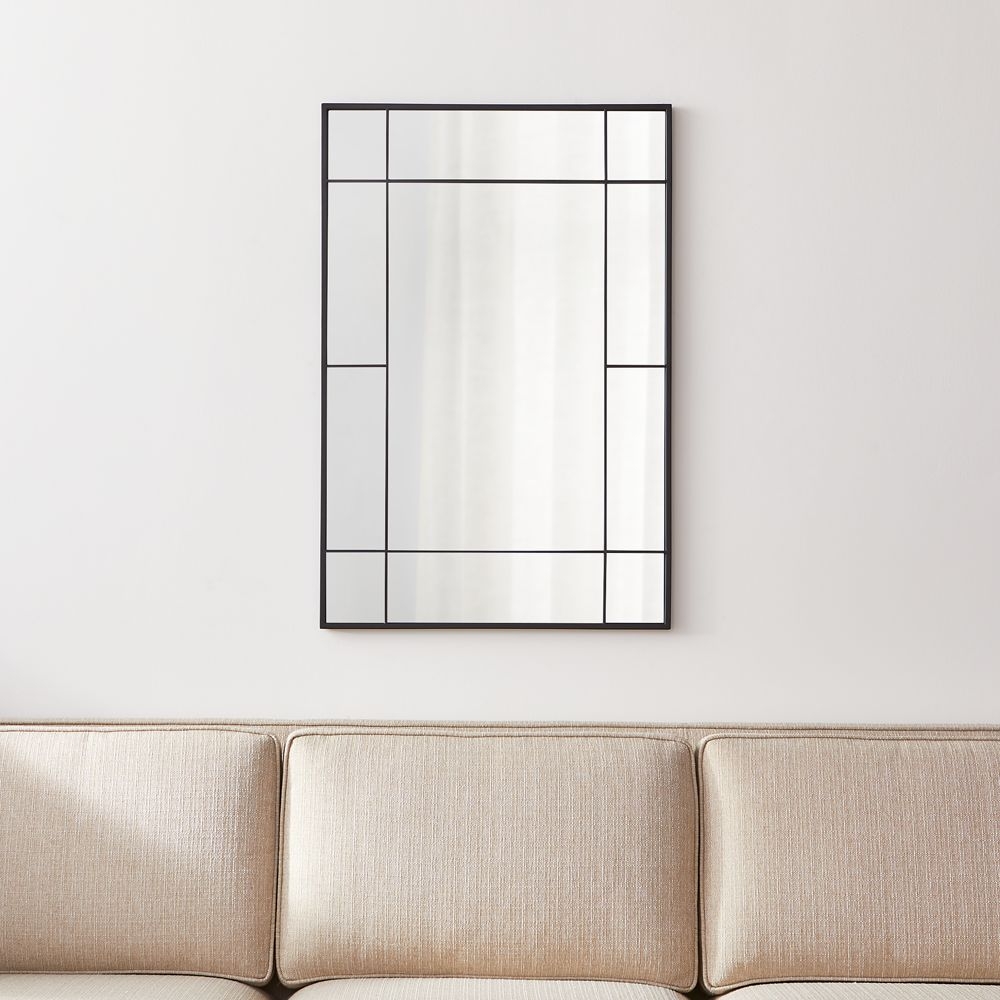 Payne Black Window Wall Mirror - Image 1