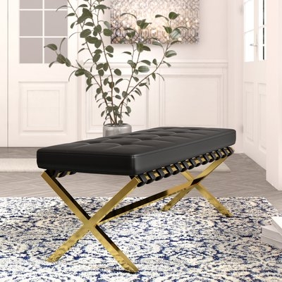 Jolie PU leather Tufted Bench - Image 0
