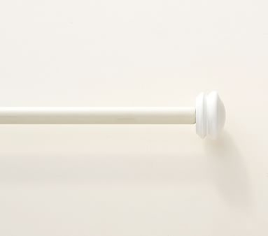 Metal Rod, 60-108 Inches, White - Image 0