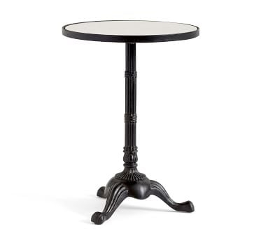 Rae Round Marble End Table, Bronze - Image 0