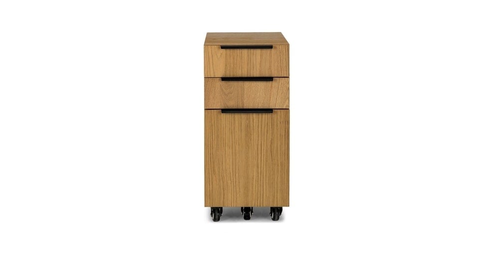 Madera Oak File cabinet - Image 0