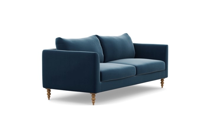 Owens Sofa with Sapphire Fabric and Natural Oak legs - Image 1