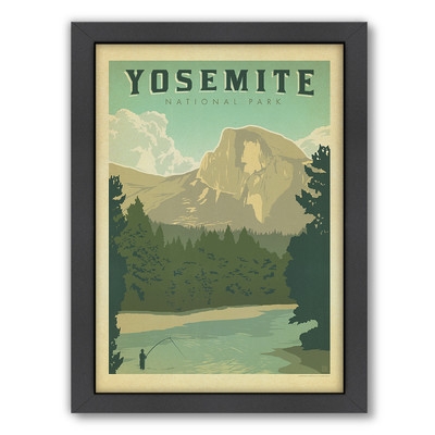 National Park Yosemite Framed Vintage Advertisement - Image 0