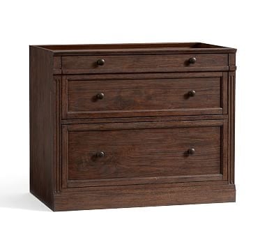 Livingston Double 2-Drawer Lateral File Cabinet, Brown Wash - Image 0