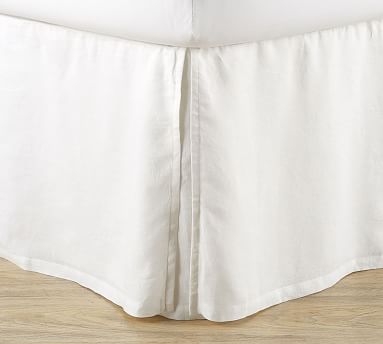 14" Belgian Flax Linen Bedskirt, Twin - Image 0