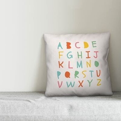 Jerrie ABC's Throw Pillow - Image 0