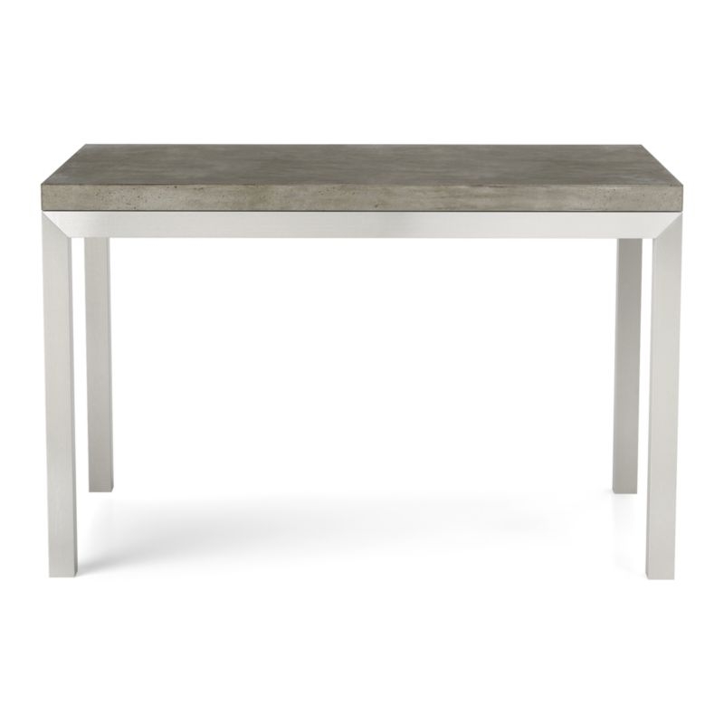 Parsons Concrete Top/ Stainless Steel Base 60x36 Dining Table - Image 3