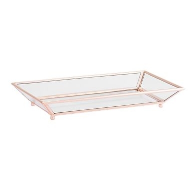 Monique Lhuillier Gwyneth Rose Gold Tray - Large - Image 0