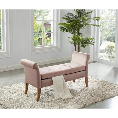 Cargo Arm Bench with Storage - Pink - Image 0