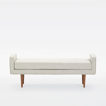 Landry Bench, Deco Weave, Feather Gray - Image 3