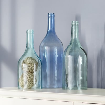 3 Piece Cloche Bottle Vase Set - Image 0