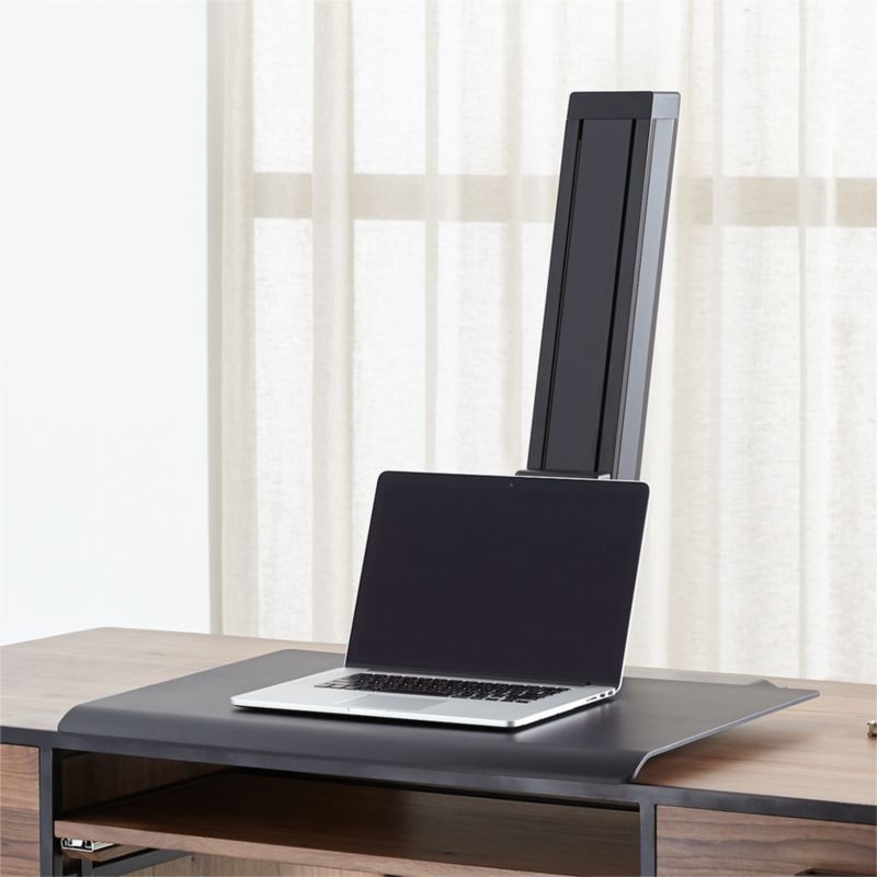 Humanscale ® Black Laptop Quickstand Eco Standing Desk Converter - Image 2