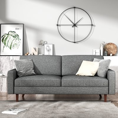 McKenly Modern 69.7" Square Arm Sofa - light grey - Image 0