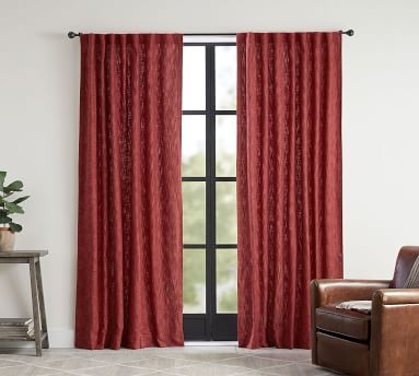 Seaton Textured Blackout Curtain, 50 x 96", Charcoal - Image 1