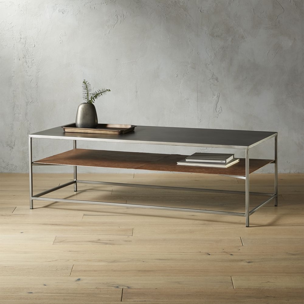 Mill Large Leather Coffee Table - Image 0