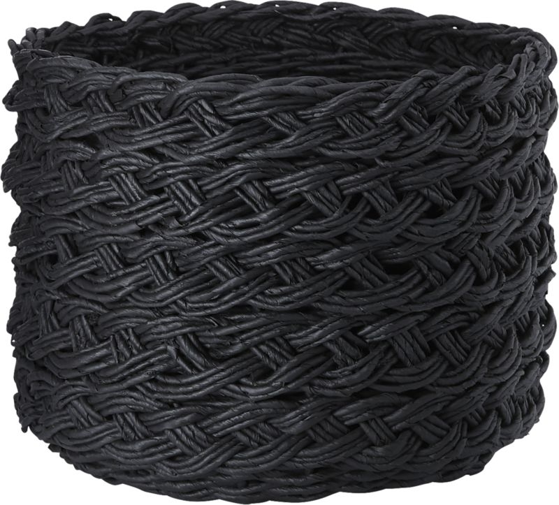 Black Braided Basket - Image 3