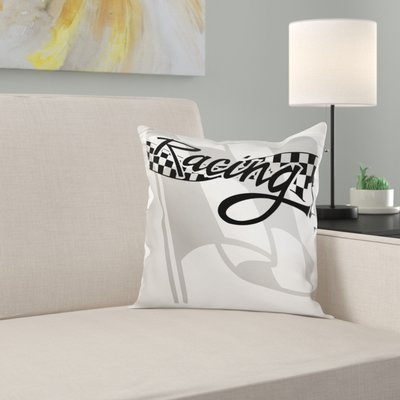 Racing Checkered Flag Pillow Cover - Image 0