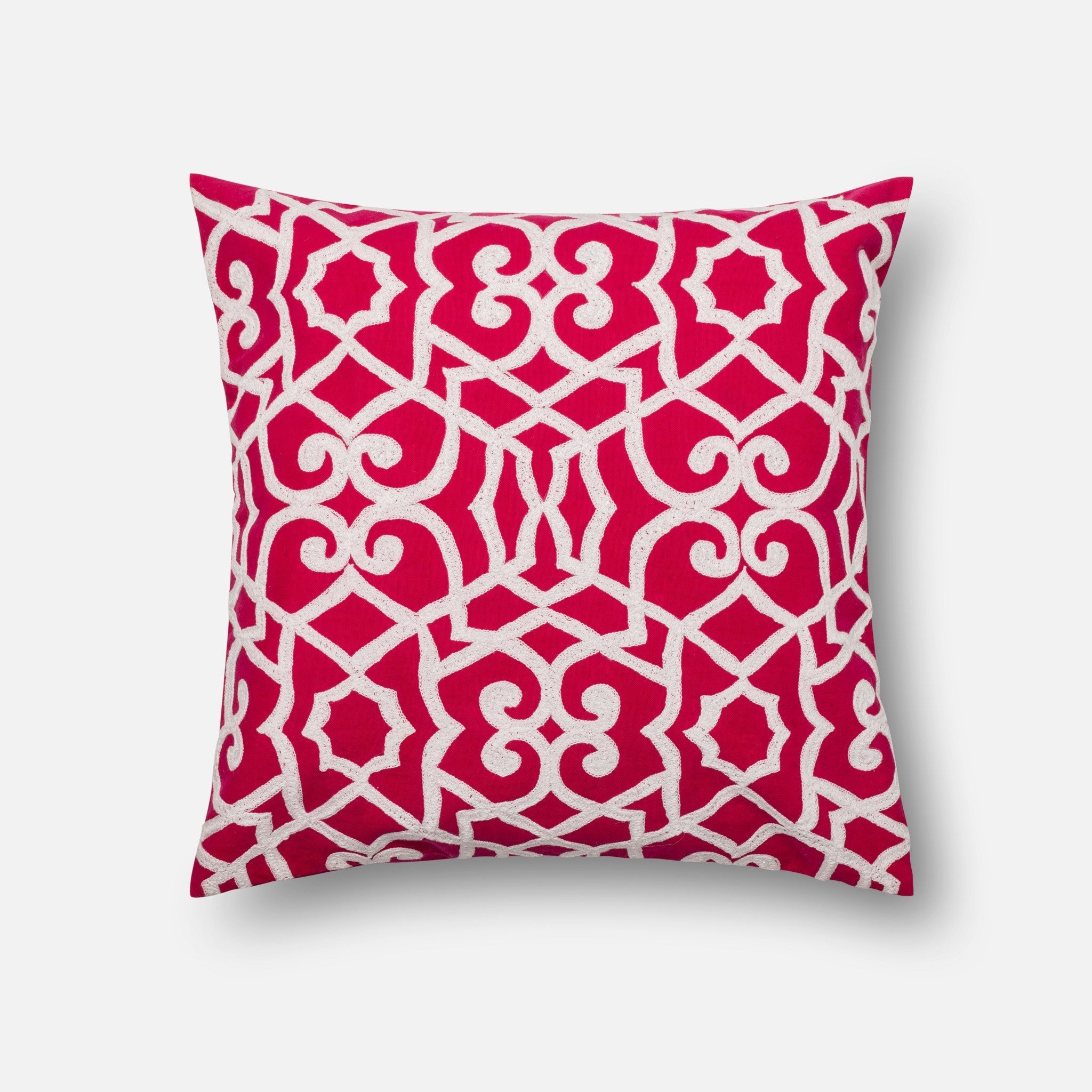 PILLOWS - PINK / IVORY - 22" X 22" Cover Only - Image 0