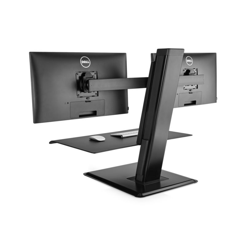 Humanscale ® Black Dual Monitor Quickstand Eco Standing Desk Converter - Image 4