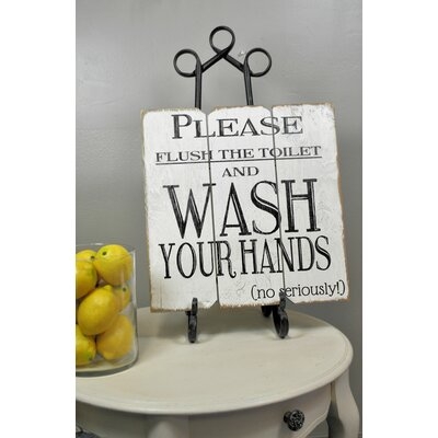 Cornia Please Flush the Toilet and Wash Your Hands Seriously - Image 0