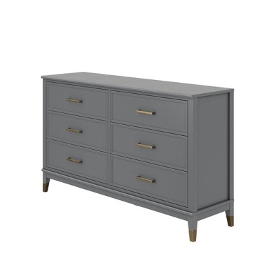 Westerleigh 6 Drawer Dresser Gray - CosmoLiving by Cosmo - Image 2